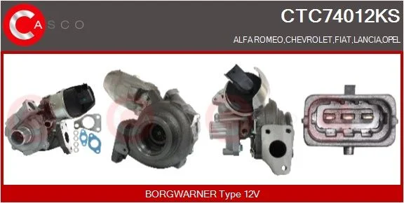 Kompresorius, įkrovimo sistema casco CTC74012KS