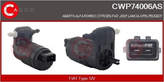Vandens siurblys, priekinio stiklo plovimas CASCO CWP74006AS