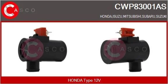 Vandens siurblys, priekinio stiklo plovimas CASCO CWP83001AS