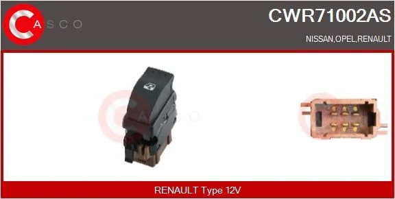 Switch, window regulator casco CWR71002AS