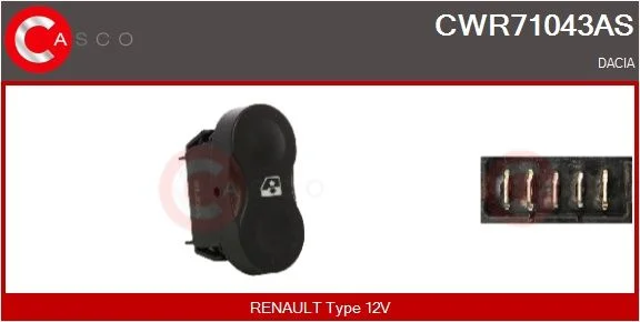 Jungiklis, lango pakėliklis casco CWR71043AS