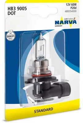 Bulb, high beam headlight NARVA 480054000