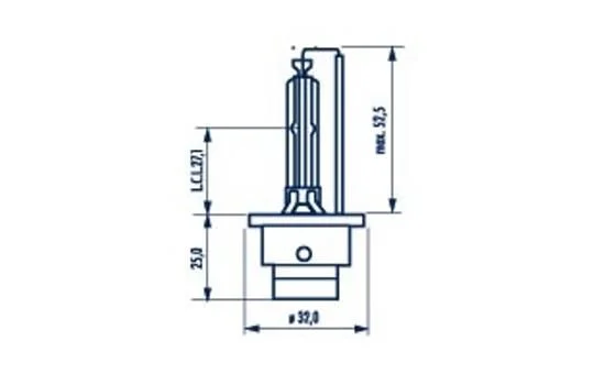 Bulb, high beam headlight NARVA 840423000