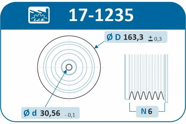 Remenica, kľukový hriadeľ IJS GROUP 17-1235