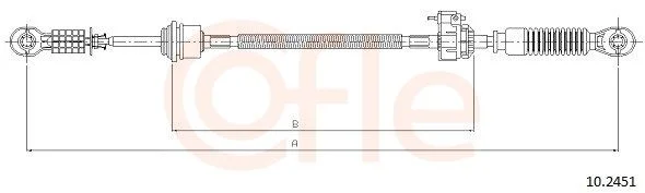 Trosas, neautomatinė transmisija COFLE 10.2451