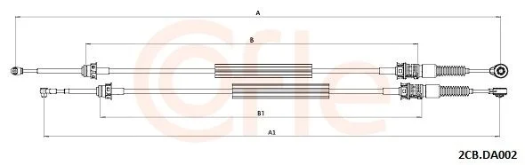 Trosas, neautomatinė transmisija cofle 2CB.DA002