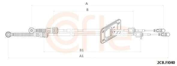 Trosas, neautomatinė transmisija COFLE LINKI 2CB.FI040