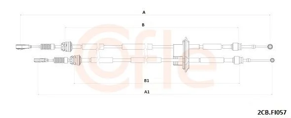 Trosas, neautomatinė transmisija cofle 2CB.FI057