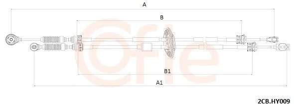 Trosas, neautomatinė transmisija COFLE LINKI 2CB.HY009