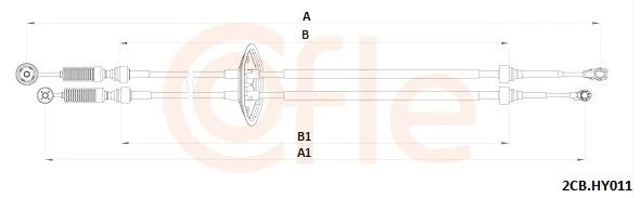 Trosas, neautomatinė transmisija COFLE LINKI 2CB.HY011