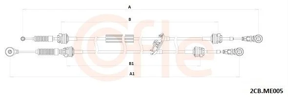 Trosas, neautomatinė transmisija cofle 2CB.ME005