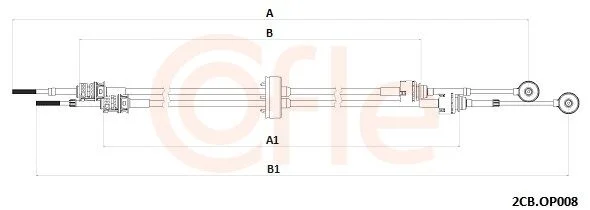 Trosas, neautomatinė transmisija COFLE LINKI 2CB.OP008