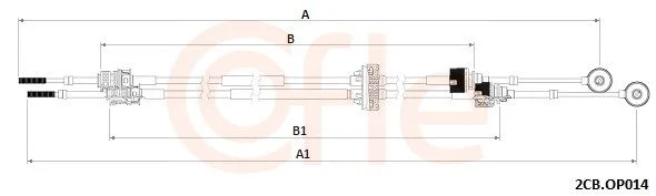 Trosas, neautomatinė transmisija COFLE LINKI 2CB.OP014