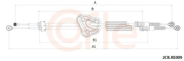 Trosas, neautomatinė transmisija COFLE LINKI 2CB.RE009