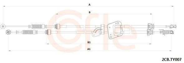 Trosas, neautomatinė transmisija cofle 2CB.TY007