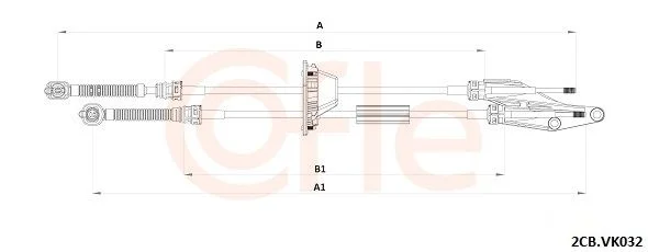 Trosas, neautomatinė transmisija cofle 2CB.VK032