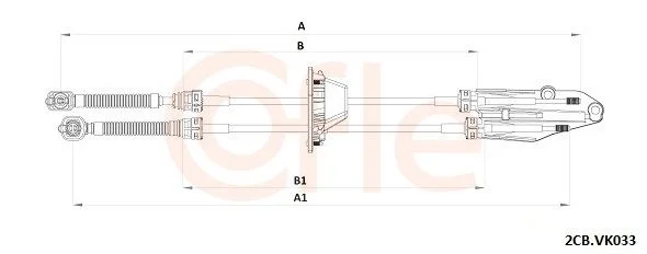 Trosas, neautomatinė transmisija cofle 2CB.VK033