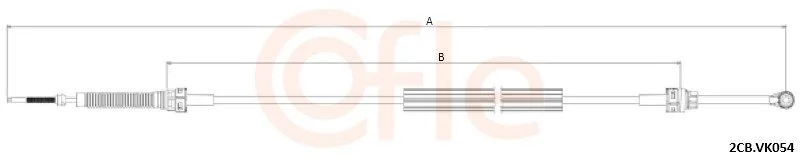 Trosas, neautomatinė transmisija cofle 2CB.VK054
