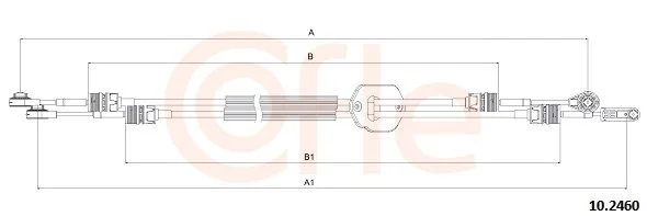 Trosas, neautomatinė transmisija COFLE 92.10.2460