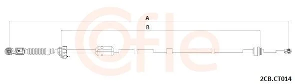 Trosas, neautomatinė transmisija COFLE 92.2CB.CT014