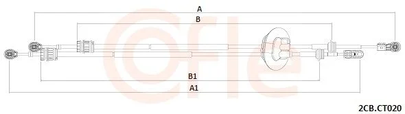 Trosas, neautomatinė transmisija COFLE 92.2CB.CT020