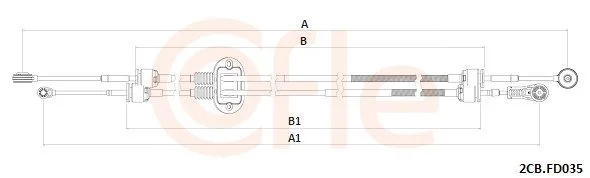 Trosas, neautomatinė transmisija COFLE 92.2CB.FD035