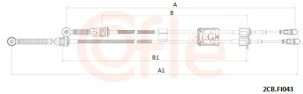 Trosas, neautomatinė transmisija COFLE 92.2CB.FI043