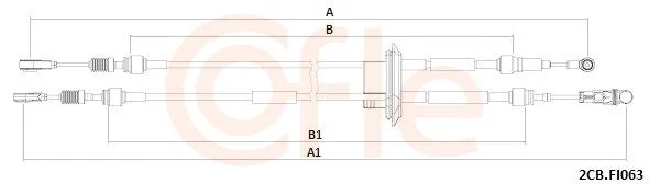 Trosas, neautomatinė transmisija COFLE 92.2CB.FI063