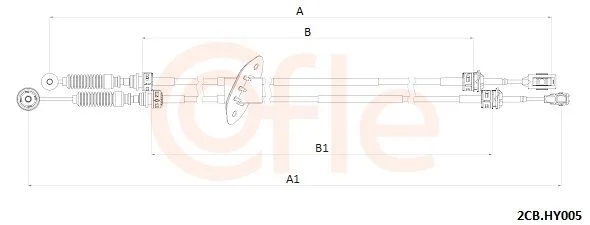 Trosas, neautomatinė transmisija COFLE 92.2CB.HY005