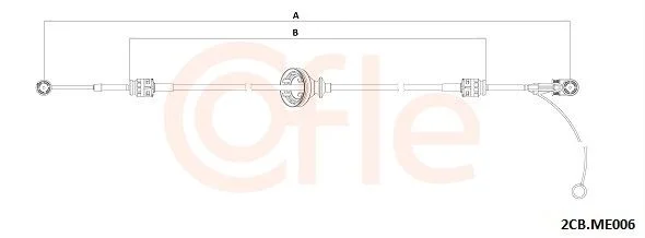 Trosas, neautomatinė transmisija COFLE 92.2CB.ME006