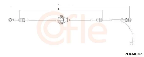 Trosas, neautomatinė transmisija COFLE 92.2CB.ME007