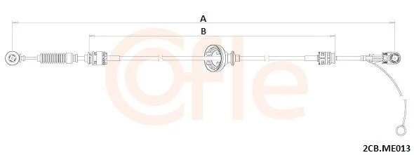 Trosas, neautomatinė transmisija COFLE 92.2CB.ME013