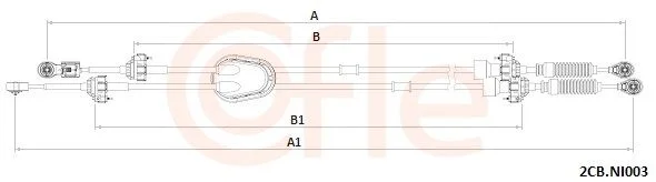 Trosas, neautomatinė transmisija COFLE 92.2CB.NI003