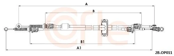 Trosas, neautomatinė transmisija COFLE 92.2CB.OP011