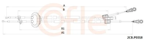 Trosas, neautomatinė transmisija COFLE 92.2CB.PE018