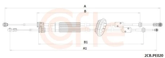 Trosas, neautomatinė transmisija COFLE 92.2CB.PE020