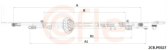 Trosas, neautomatinė transmisija COFLE 92.2CB.PE027