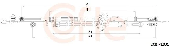Trosas, neautomatinė transmisija COFLE 92.2CB.PE031