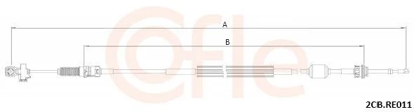 Trosas, neautomatinė transmisija cofle 92.2CB.RE011