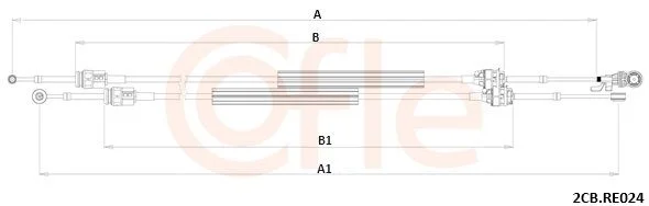 Trosas, neautomatinė transmisija COFLE 92.2CB.RE024