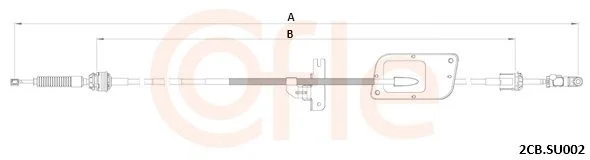 Trosas, neautomatinė transmisija COFLE 92.2CB.SU002