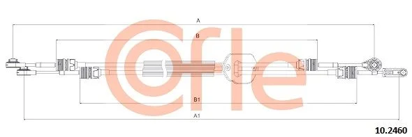 Trosas, neautomatinė transmisija COFLE 10.2460