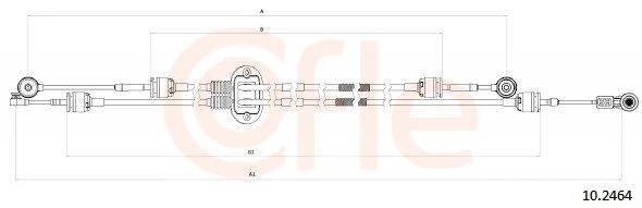 Trosas, neautomatinė transmisija COFLE 10.2464