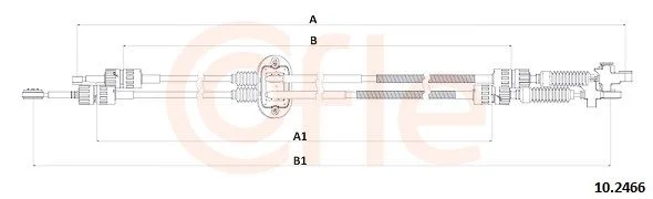 Trosas, neautomatinė transmisija COFLE 10.2466