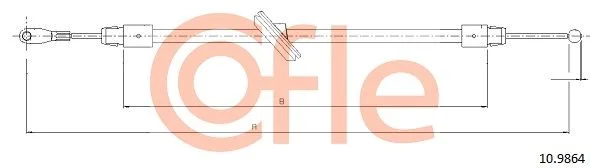 Trosas, stovėjimo stabdys COFLE 10.9864
