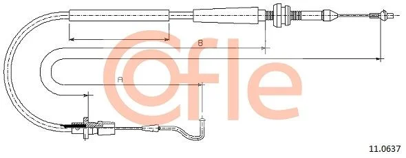 Kábel akcelerátora COFLE 11.0637