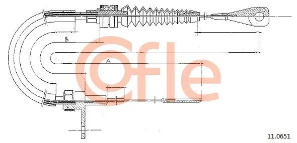 Akceleratoriaus trosas COFLE 11.0651