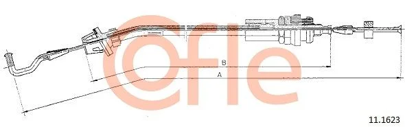 Accelerator Cable COFLE 11.1623