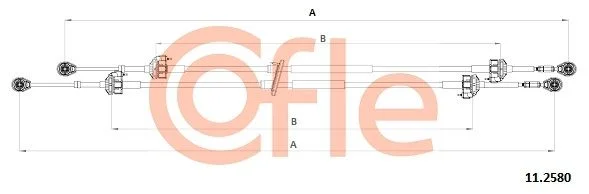Trosas, neautomatinė transmisija COFLE 11.2580