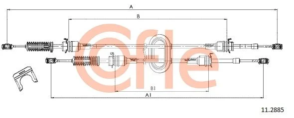 Trosas, neautomatinė transmisija COFLE 11.2885